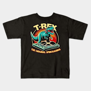 T-REX The Original Spinosaurus  funny  retro Quotes Kids T-Shirt